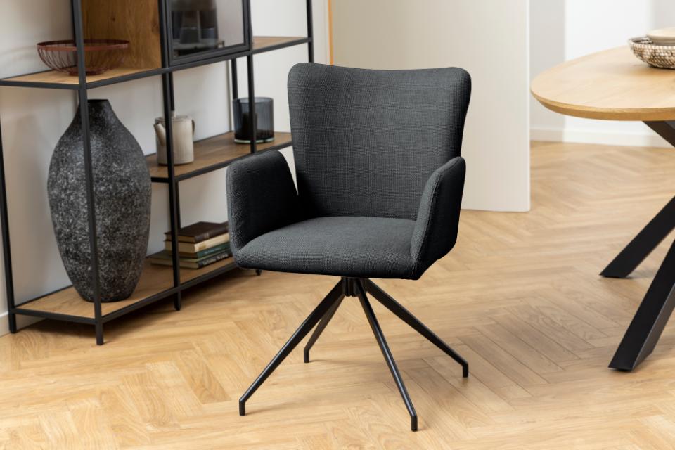 Krēsls Laus 57/61/86 cm tumši pelēks - N1 Home