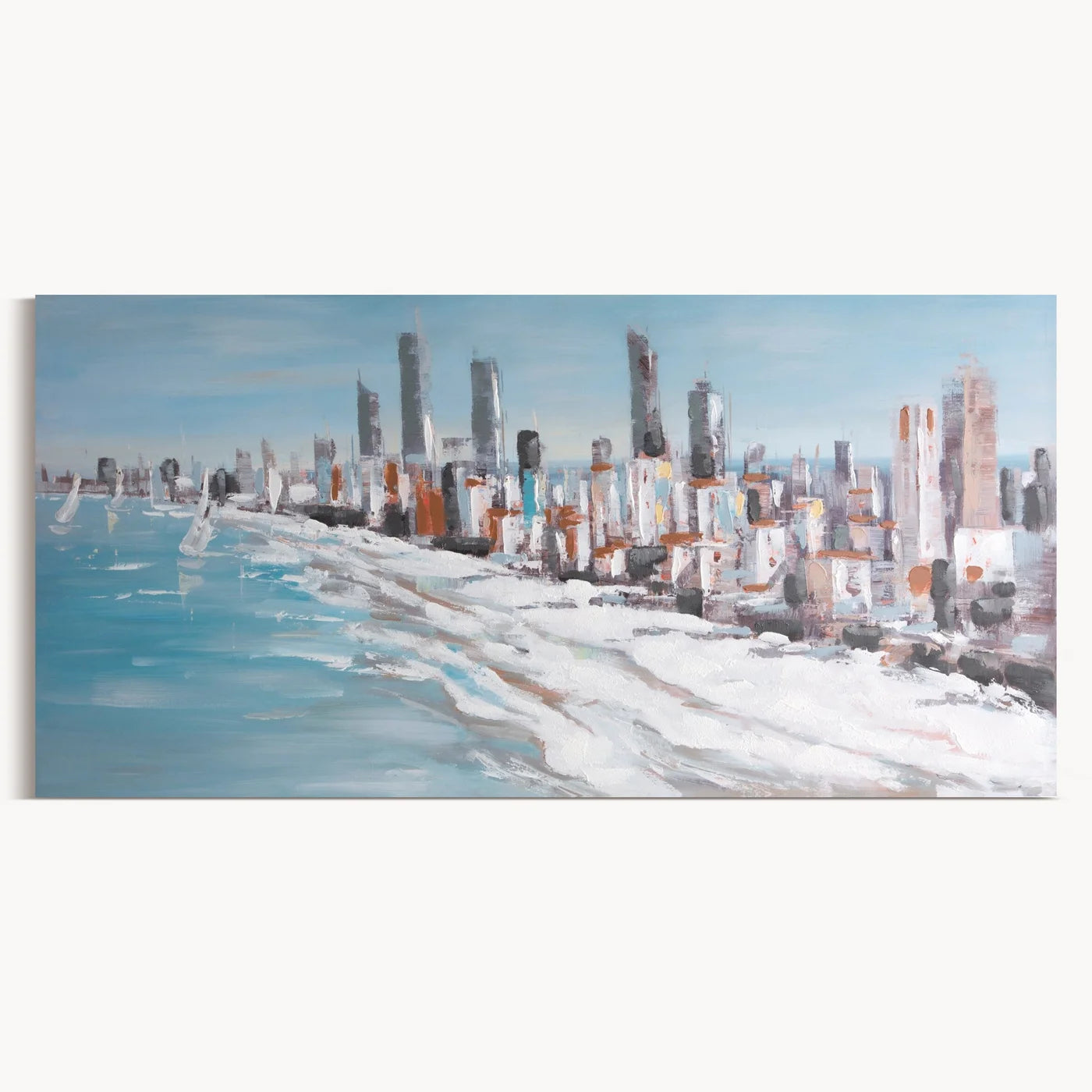 Glezna Miami 140/70 cm zils/balts - N1 Home