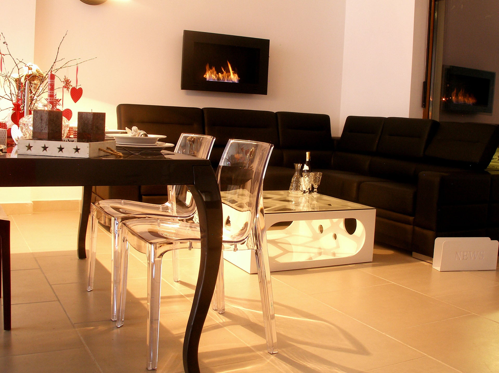 Biokamīns Insi 90/50/16; 120/50/20; 150/50/22 cm melns - N1 Home