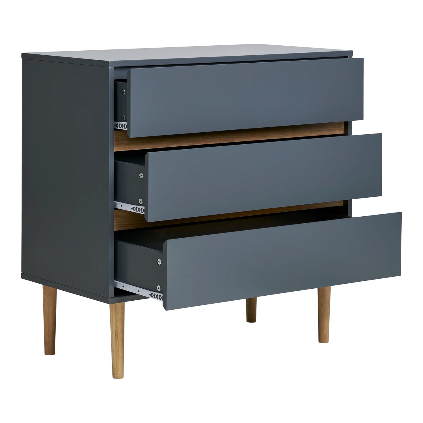 Kumode Biskots 80/40/80 cm tumši pelēks