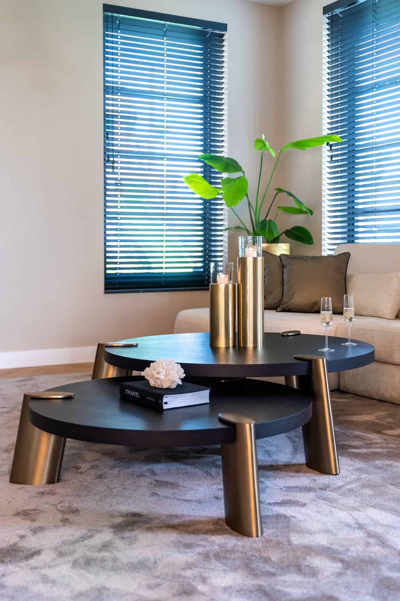 Kafijas galds Alexander Jones (Set of 2) Richmond Interiors 122/42/122 cm charcoal (Brody) - N1 Home