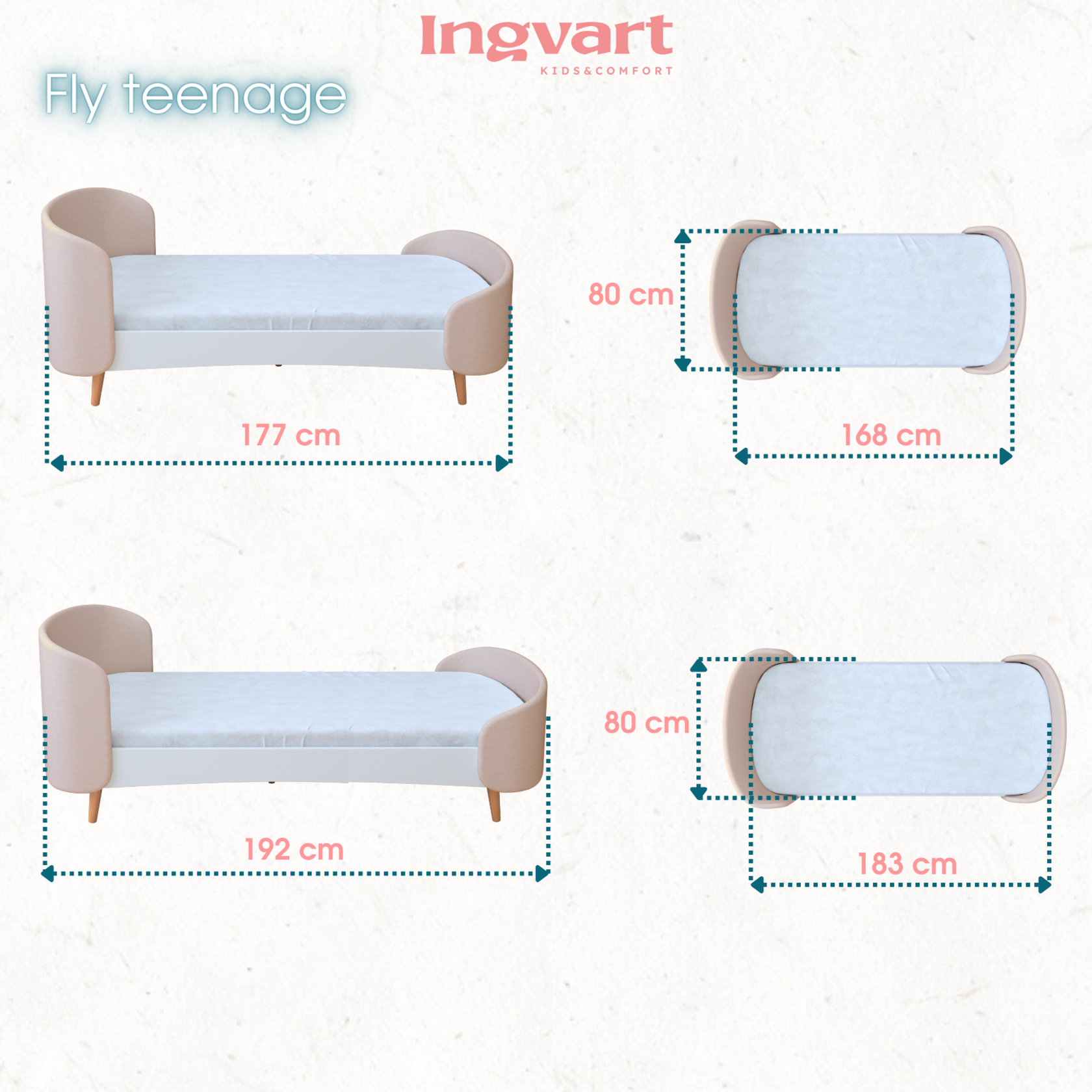 Ovāla bērnu gultiņa Transformers Fly Bed bukle 145/104/66 cm zaļa krāsa - N1 Home