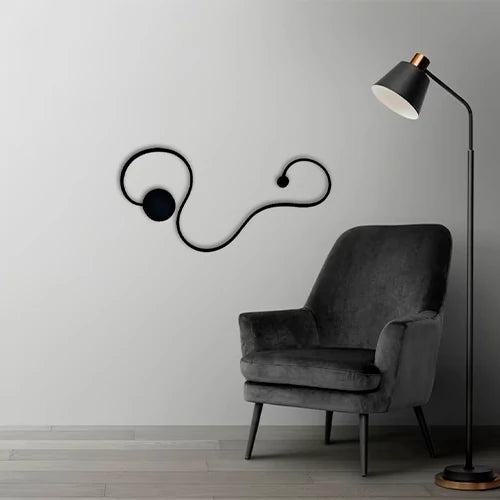 Sienas un griestu gaismeklis Vipeo 405/40/810 mm melns - N1 Home