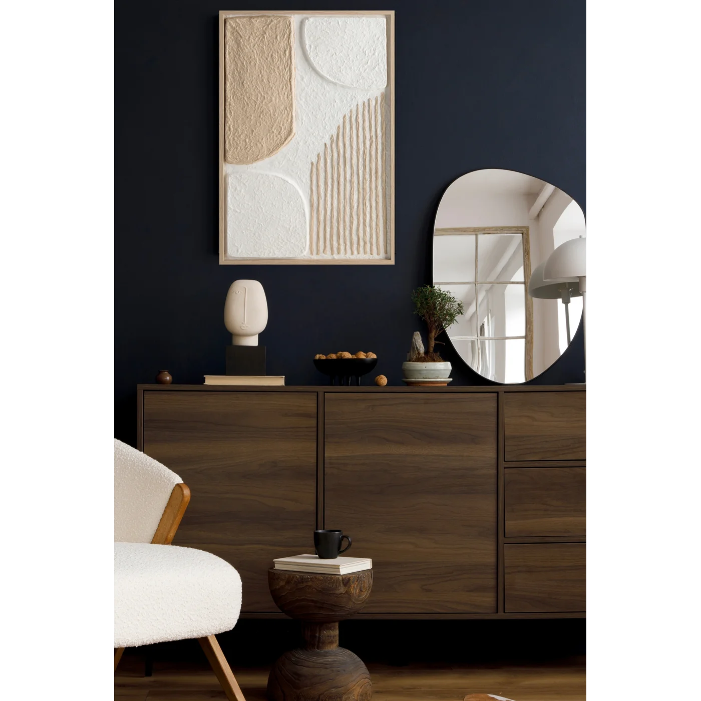 Glezna Art O3 40/60 cm balts/bēšs - N1 Home