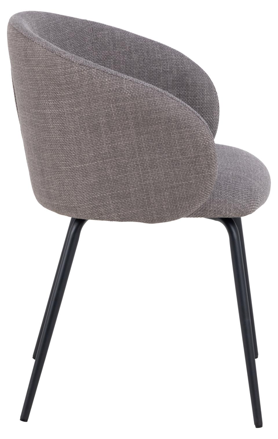 Krēsls Elear 56/54/80 cm gaiši pelēks/ brūns - N1 Home