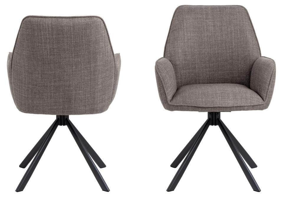 Krēsls Glens 61/63/88 cm gaiši pelēkbrūns - N1 Home