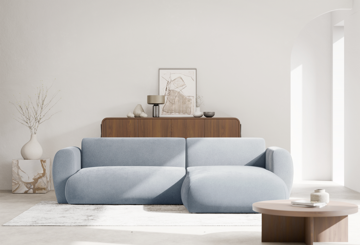 Dīvāns Emil 74/262/156 cm Misterio 70