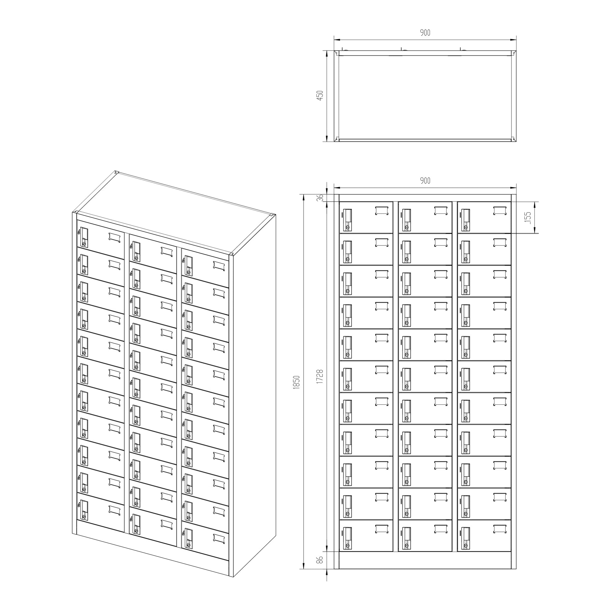 Skapis Olips 90/185/45 cm sonoma ozols/balts - N1 Home