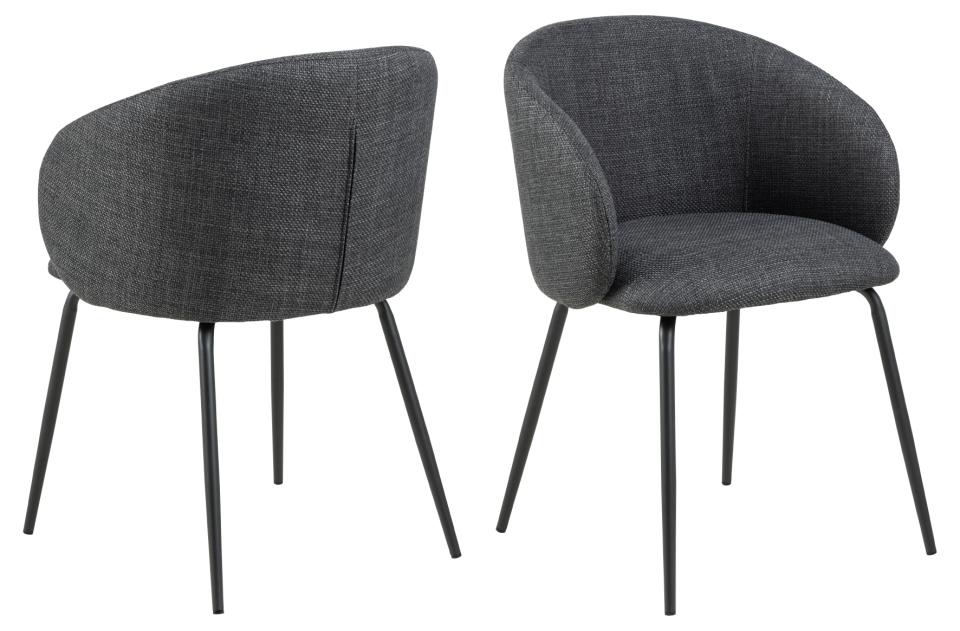 Krēsls Elear 56/54/80 cm tumši pelēks - N1 Home