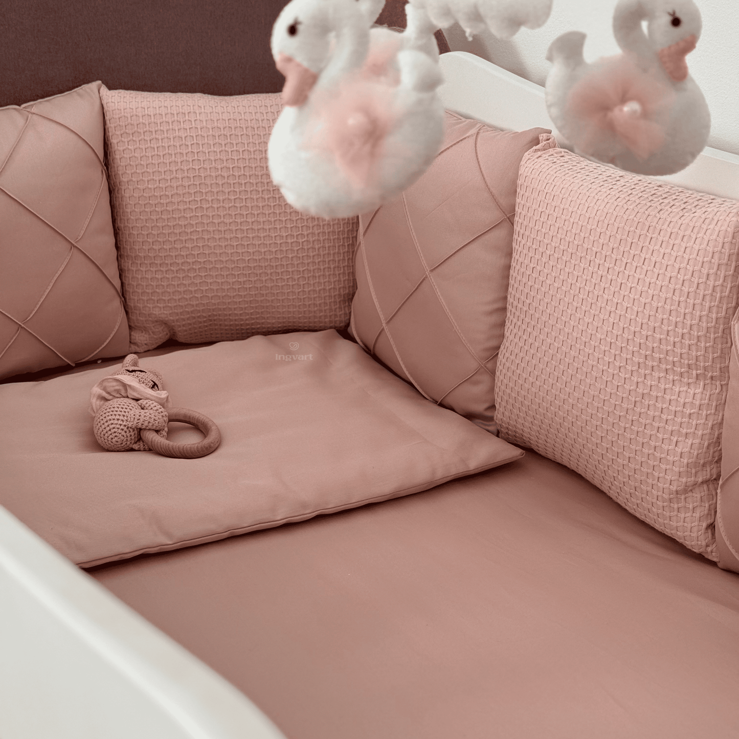 Satīna Gultas Veļas Komplekts "Platīns" dusty rose - N1 Home