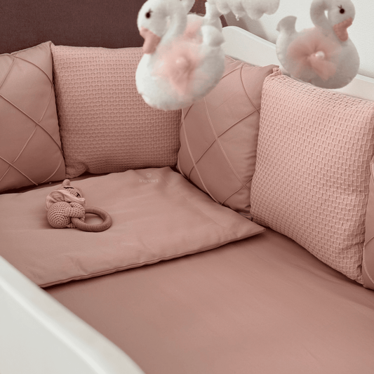 Satīna Gultas Veļas Komplekts "Platīns" dusty rose - N1 Home