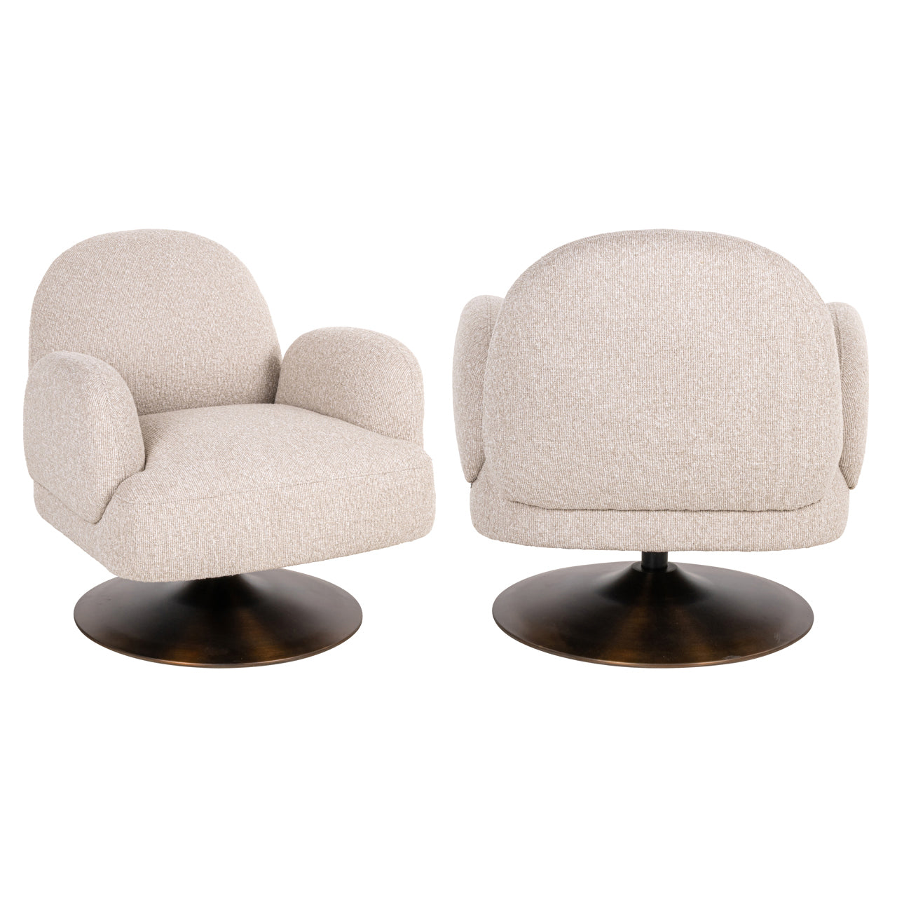 Krēsls Kagney Richmond Interiors 76/77/77 cm biscotti swivel