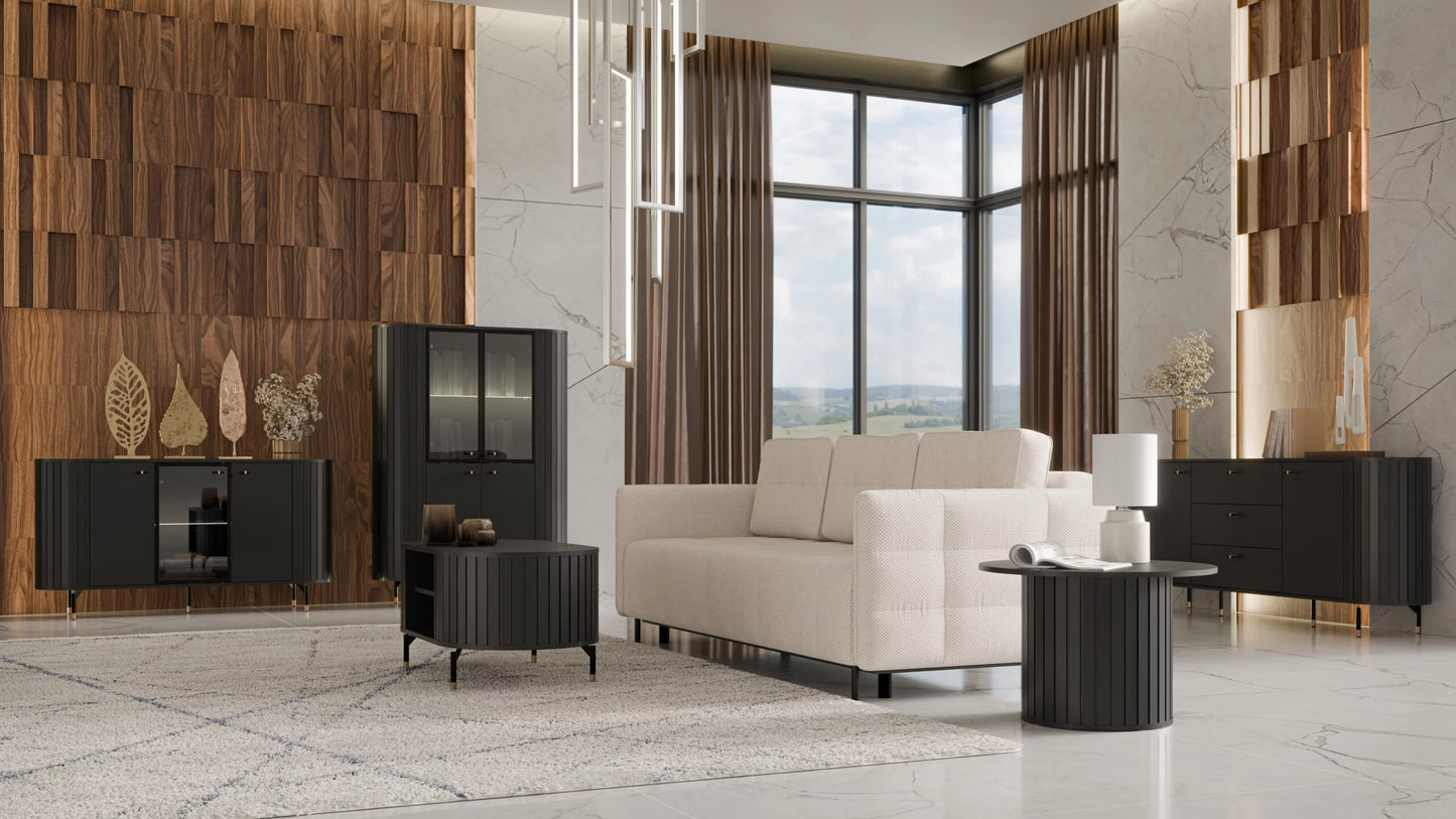 Kafijas galds Zanto 104/56/47 cm melns