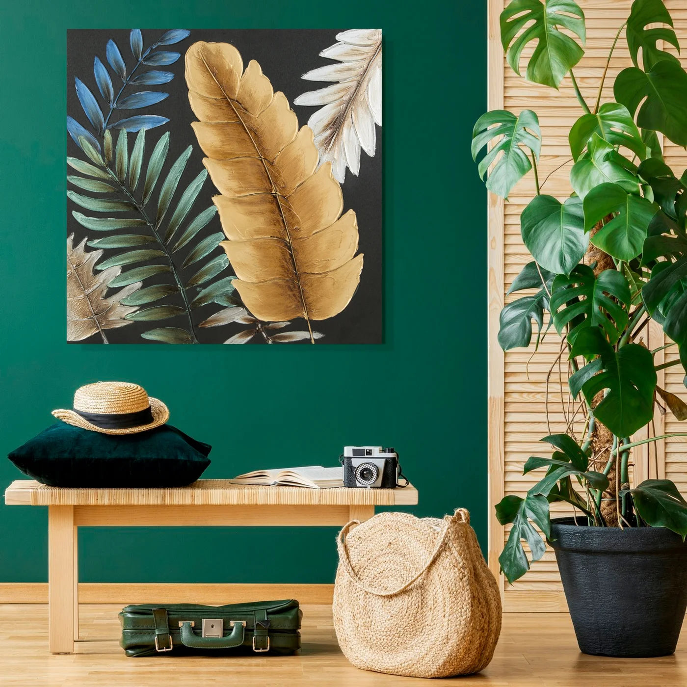 Glezna Nature 60/60 cm melns/oranžes - N1 Home