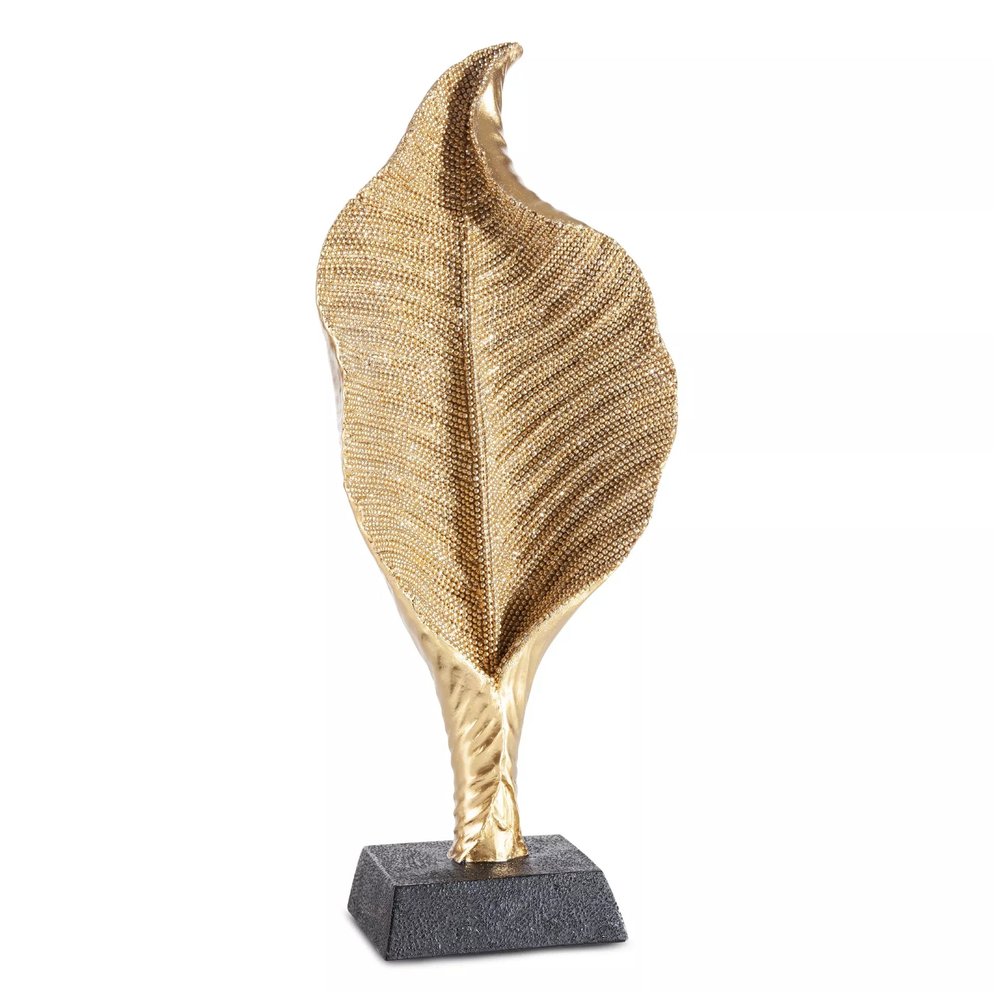 Dekoratīva figūriņa Kalla ar smalku, strukturētu rakstu 14/8/34 cm zelts - N1 Home