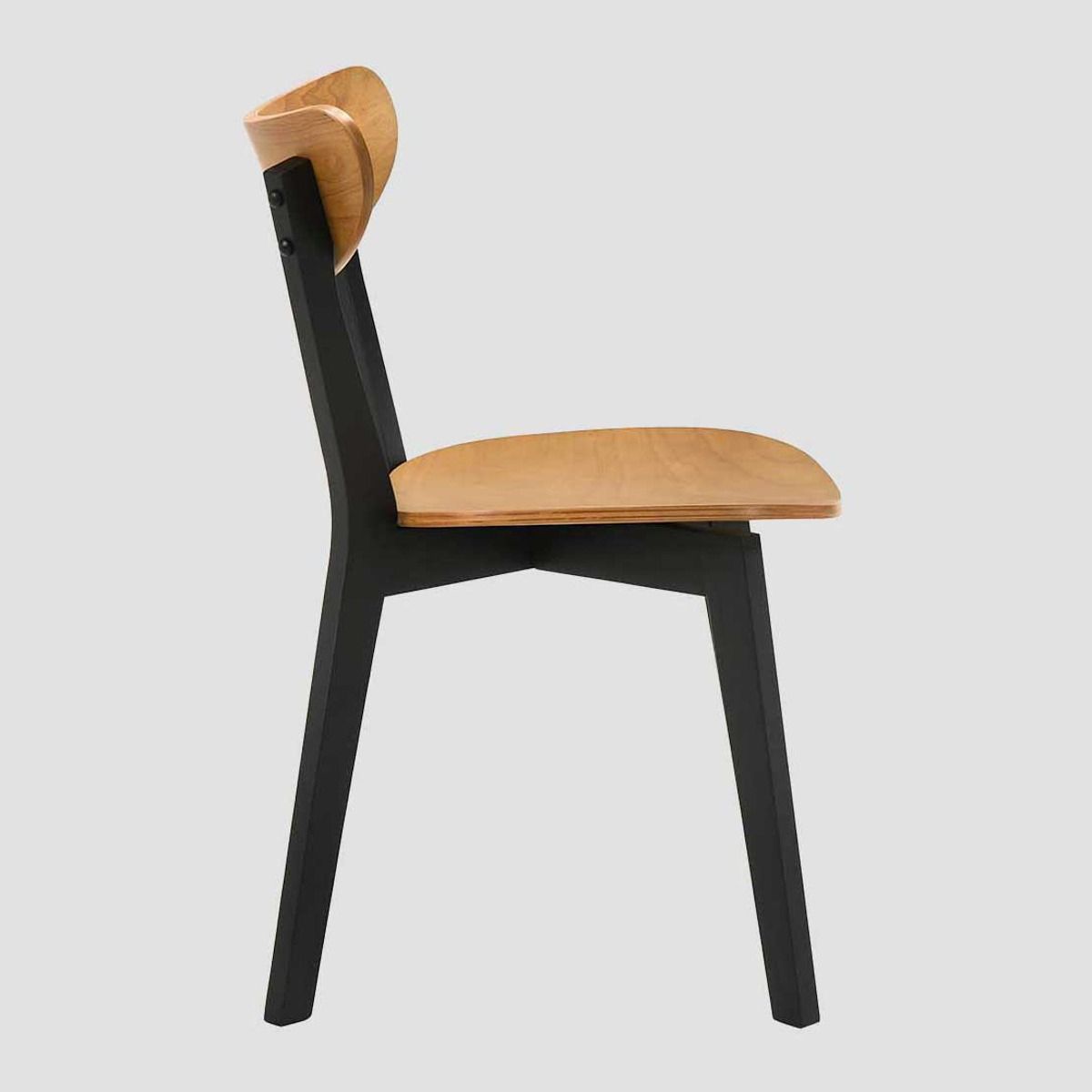 Krēsls Veri 54/46/75 cm melns/dabīgs