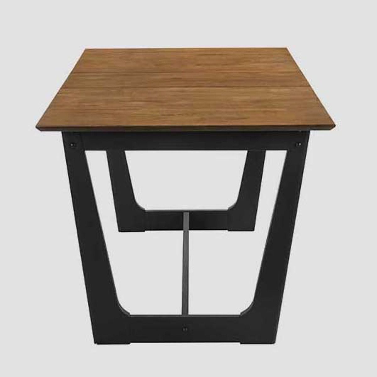 Galds Pankel 140/90/76 cm dabīgs/melns