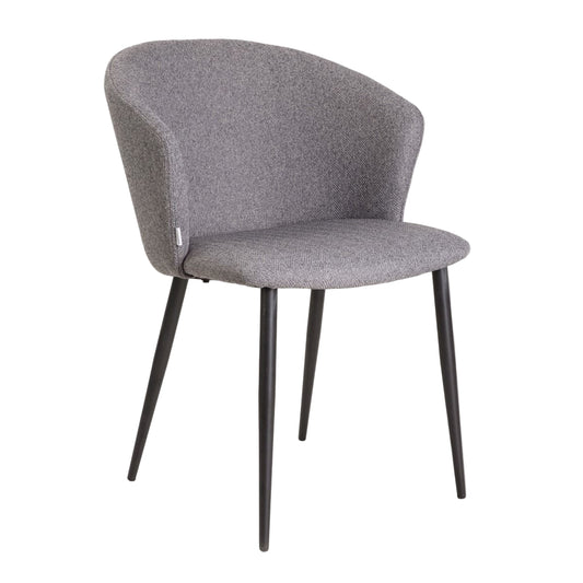 Krēsls Lujis 56,5/59/81 cm tumši pelēks