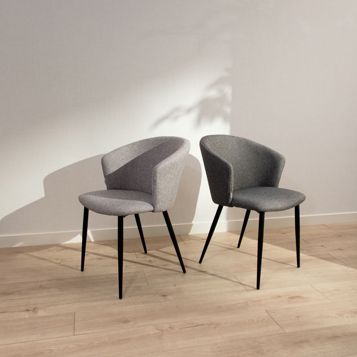 Krēsls Lujis 56,5/59/81 cm tumši pelēks