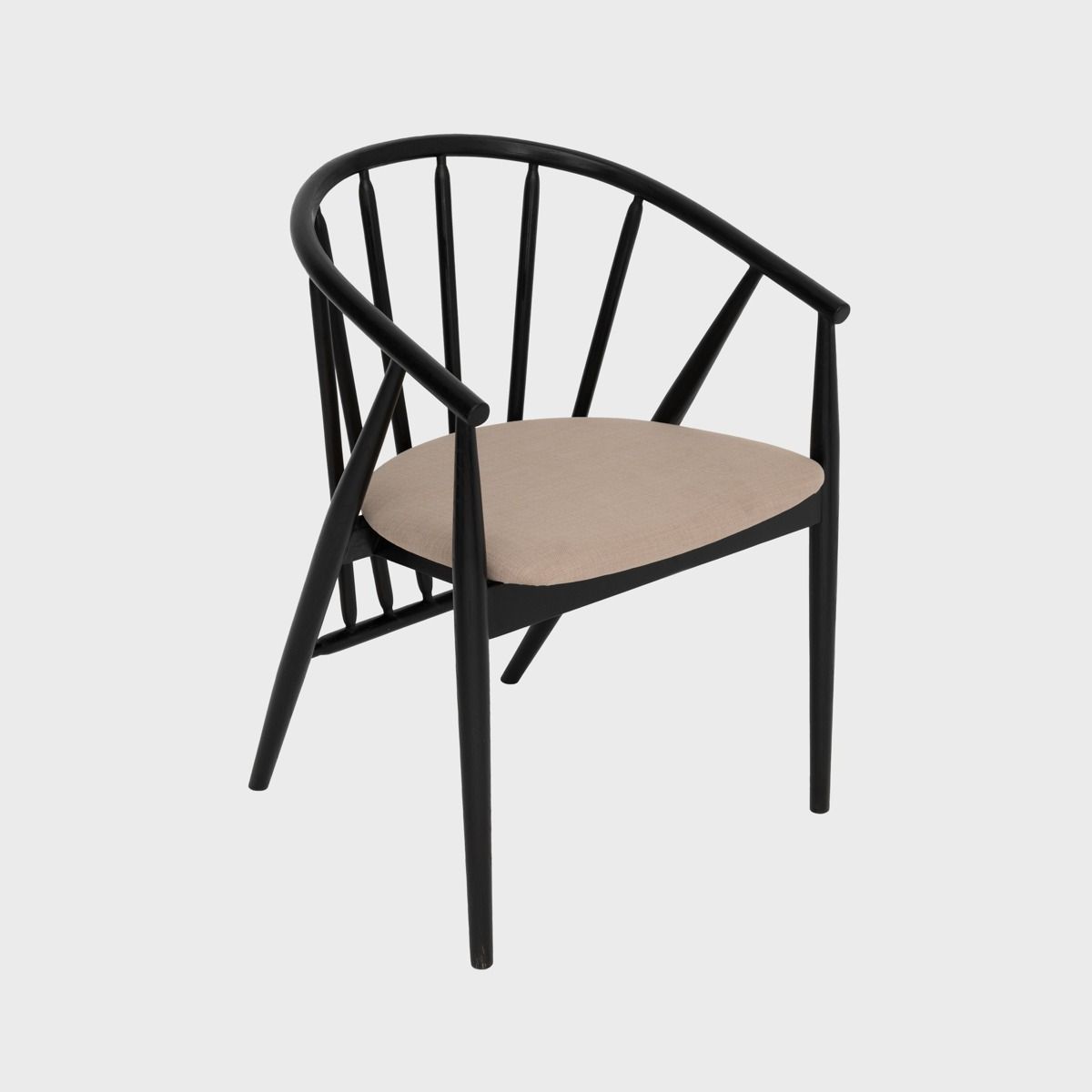 Krēsls Calisa 55/58/78 cm melns