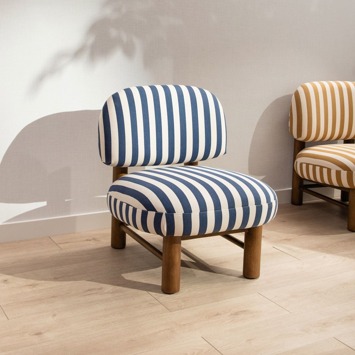 Krēsls Lumo 64/69/77 cm zils/balts