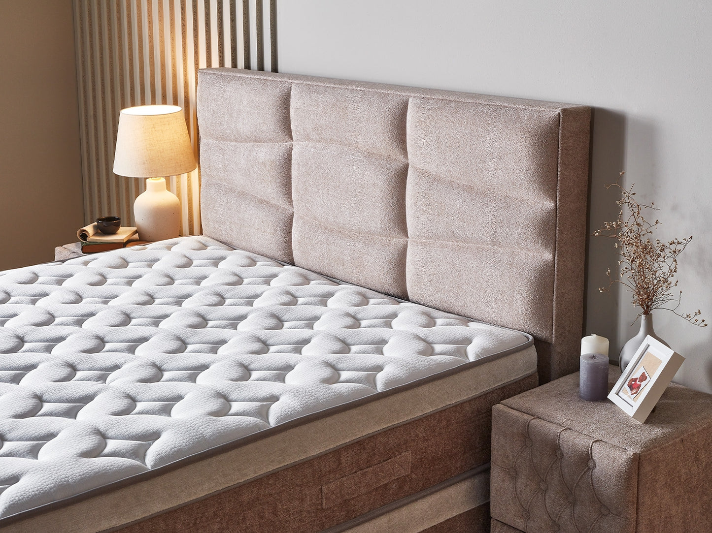 Gulta Bambu 160;180/200 cm bēšs - N1 Home