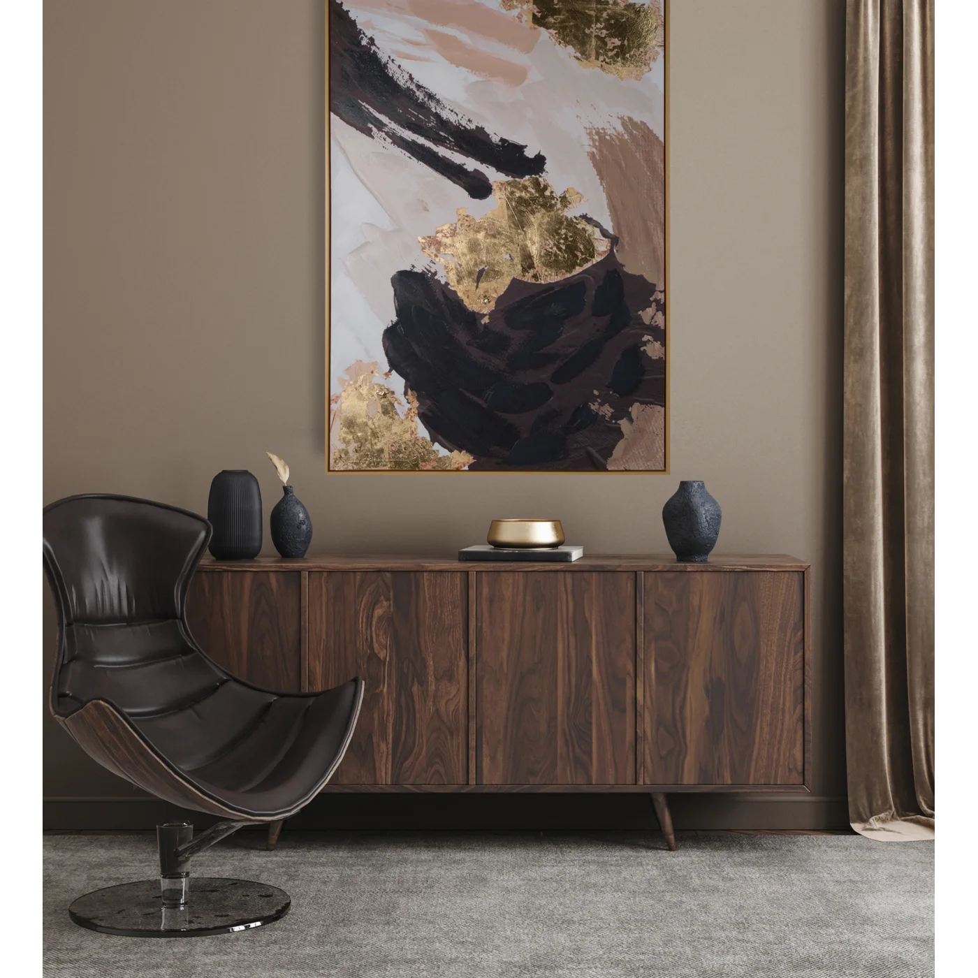 Glezna Collas 70/100 cm bēšs/melns - N1 Home