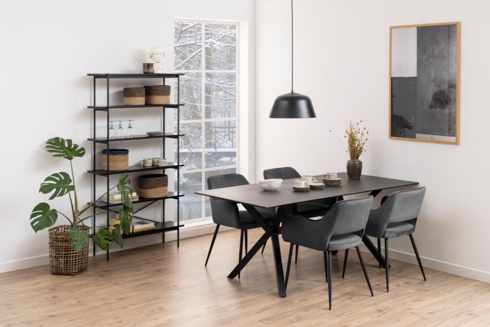 Krēsls Rans 56/58/79 cm tumši pelēks - N1 Home