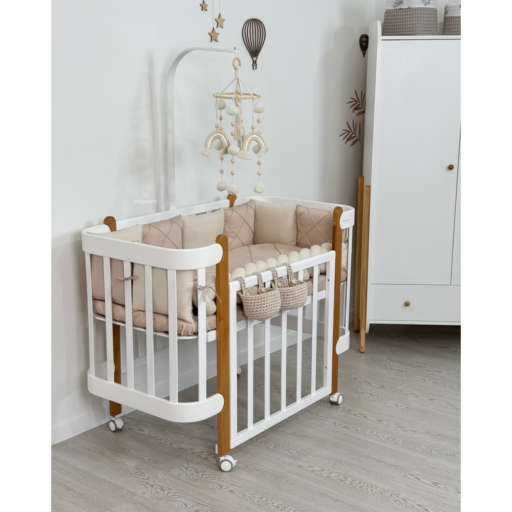 Satīna Gultas Veļas Komplekts "Platīns" bēšs - N1 Home