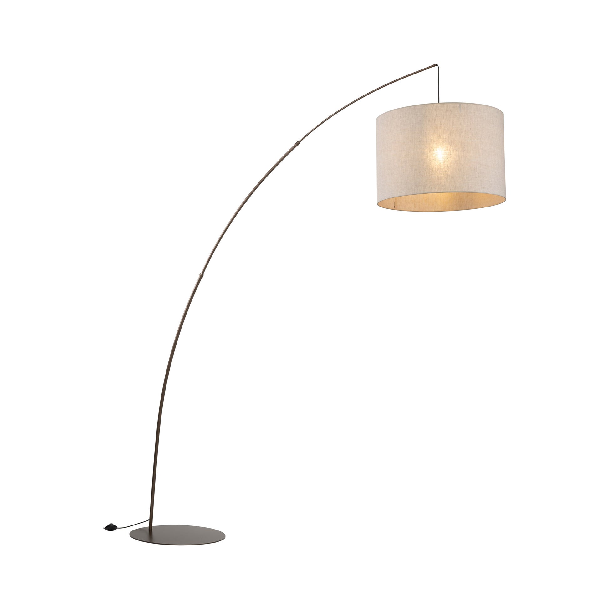 Stāvlampa Moby 1900 × 600 × 2450 mm lins/brūns - N1 Home