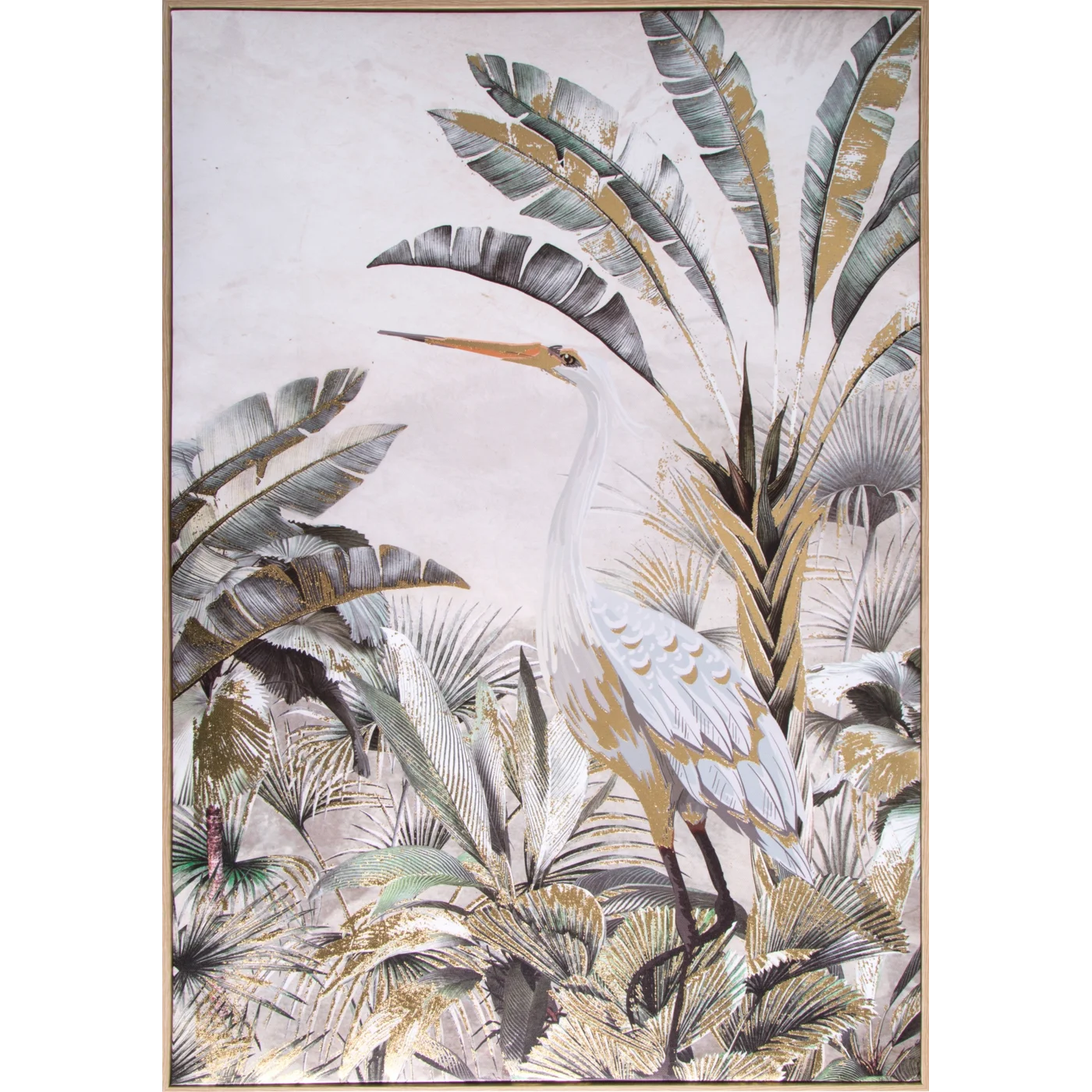 Uz audekla uzdrukāts attēls ar tropisku motīvu Putns 50/70 cm - N1 Home