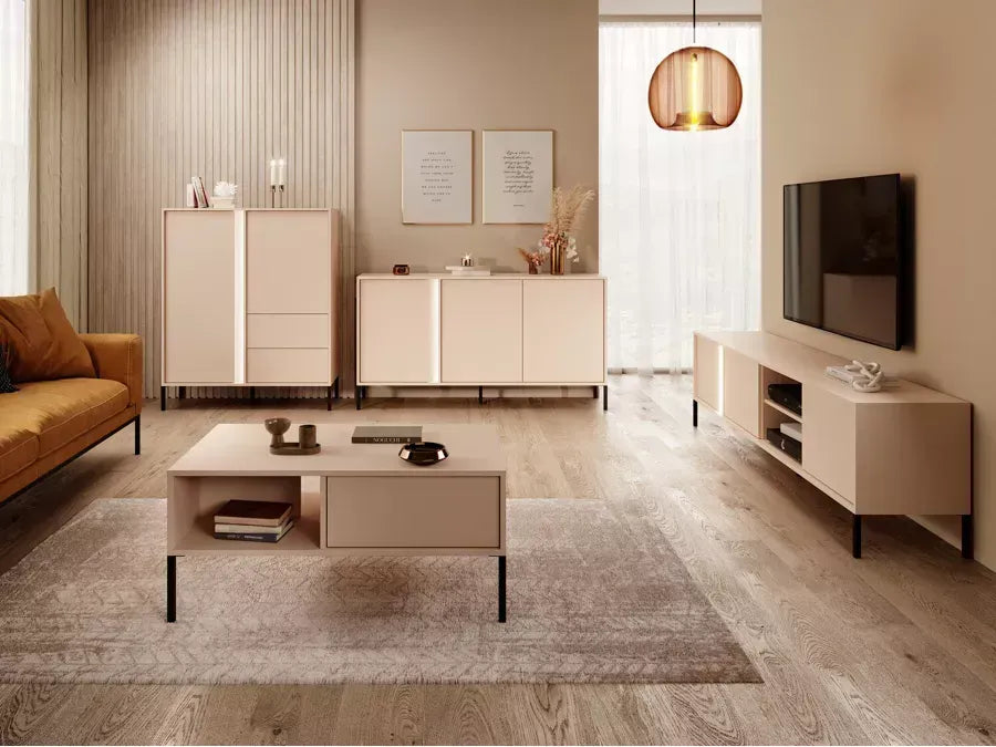 Kumode Dasty 202/81/39,5 cm kašmirs - N1 Home