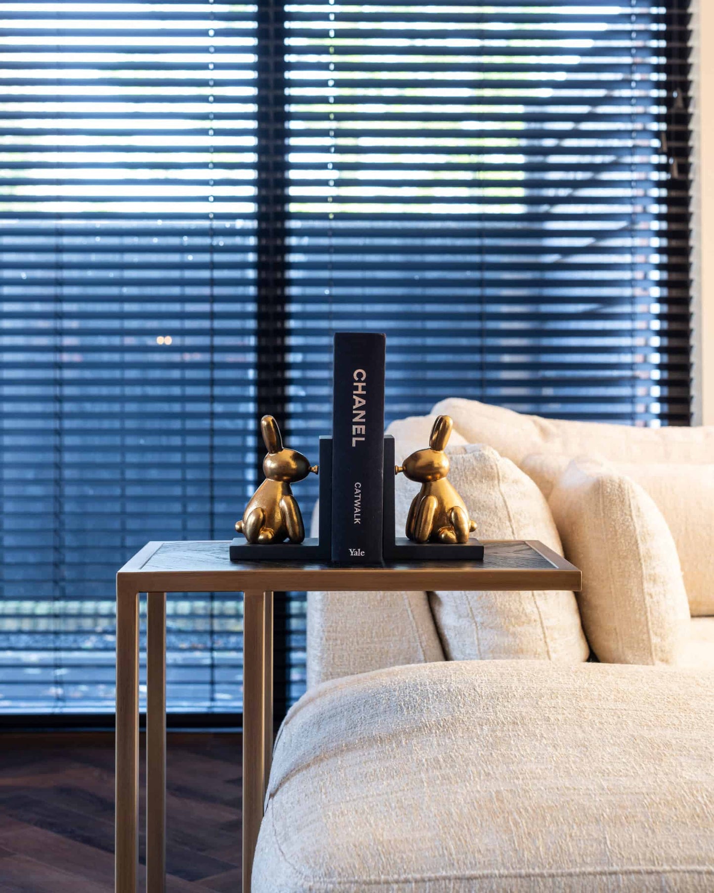 Kafijas galds Blackbone Richmond Interiors 55/66/35 cm Brass black rustic