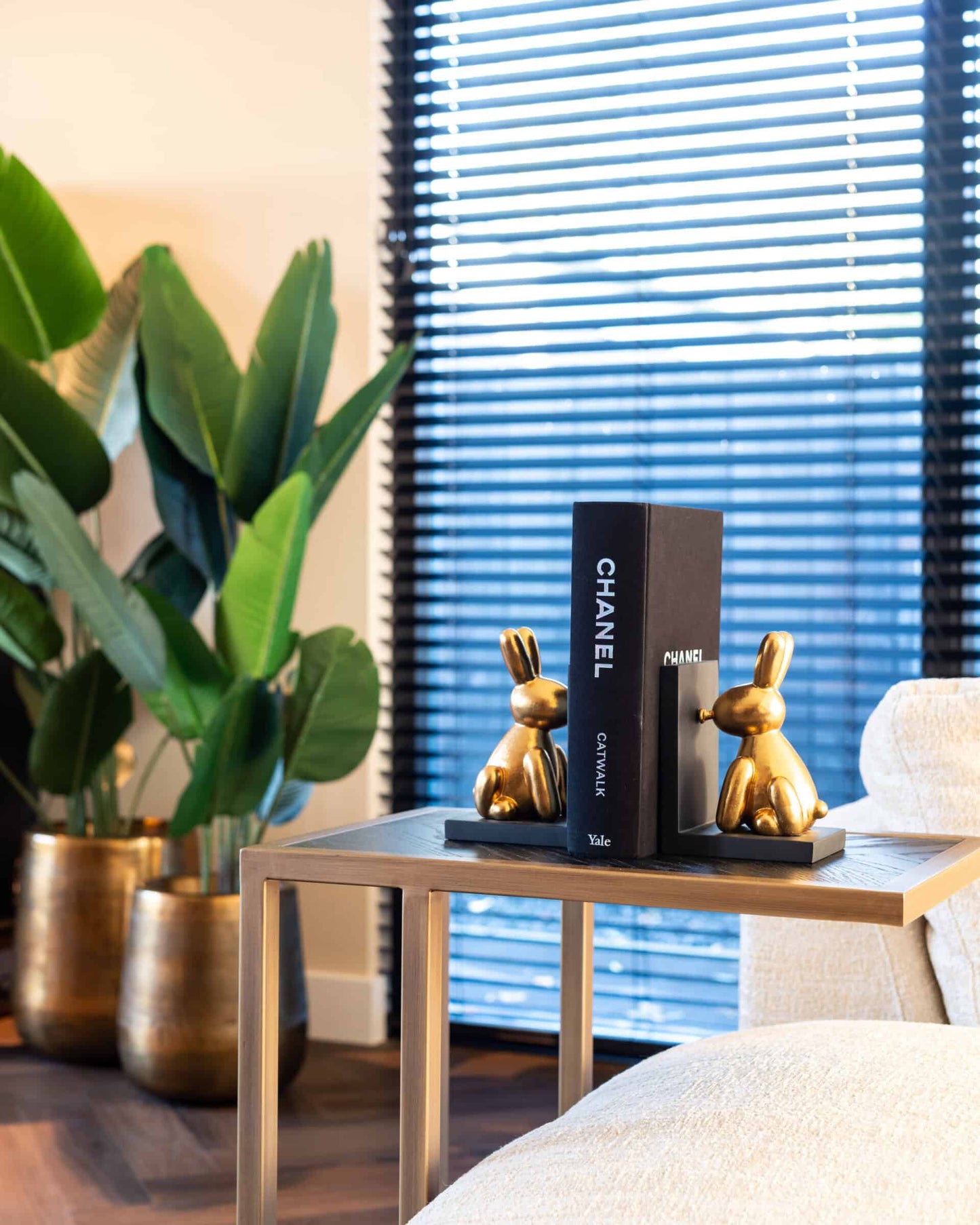 Kafijas galds Blackbone Richmond Interiors 55/66/35 cm Brass black rustic