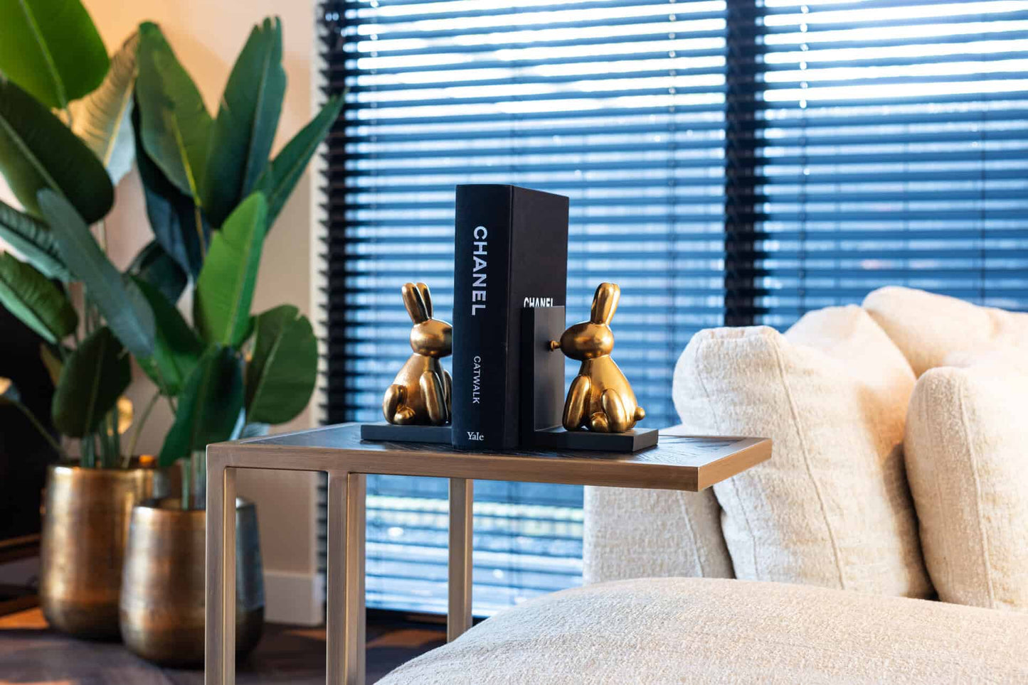 Kafijas galds Blackbone Richmond Interiors 55/66/35 cm Brass black rustic