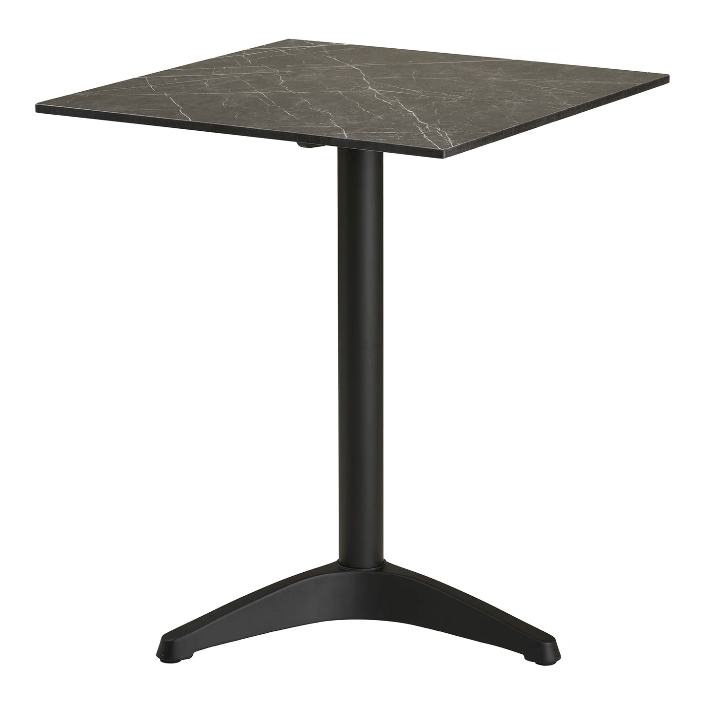 Galds Bistro Alta 60/60/73 cm pelēks/melns
