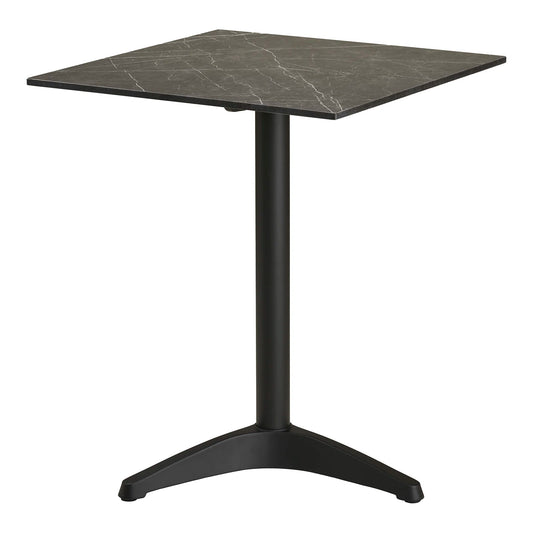 Galds Bistro Alta 60/60/73 cm pelēks/melns