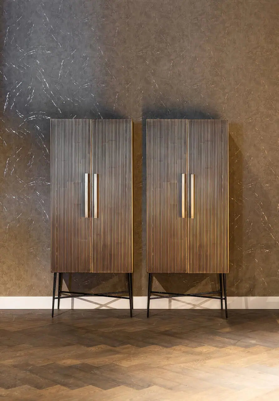 Skapis Ironville ar 2 durvīm Richmond Interiors 182/75/40 cm zelts - N1 Home