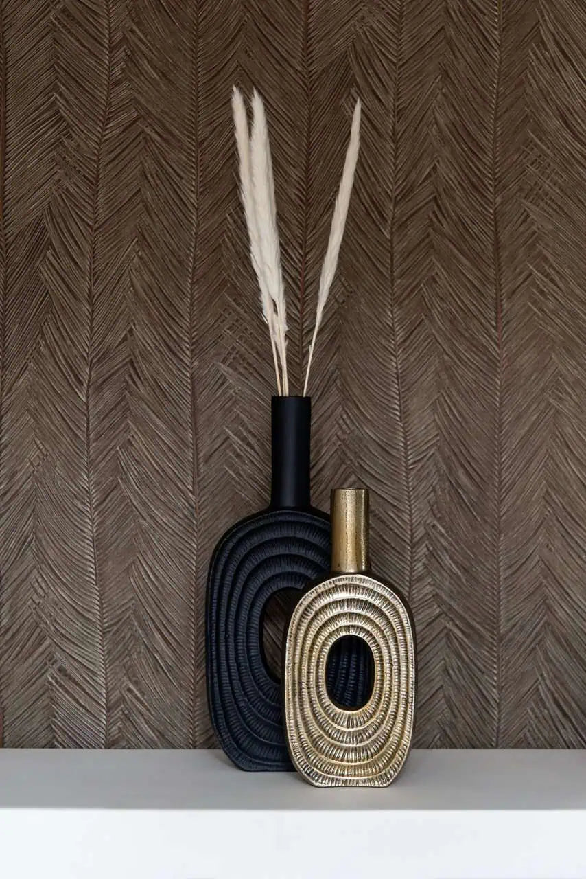 Vāze Richmond Interiors Emar big 41/18/6 cm melns - N1 Home