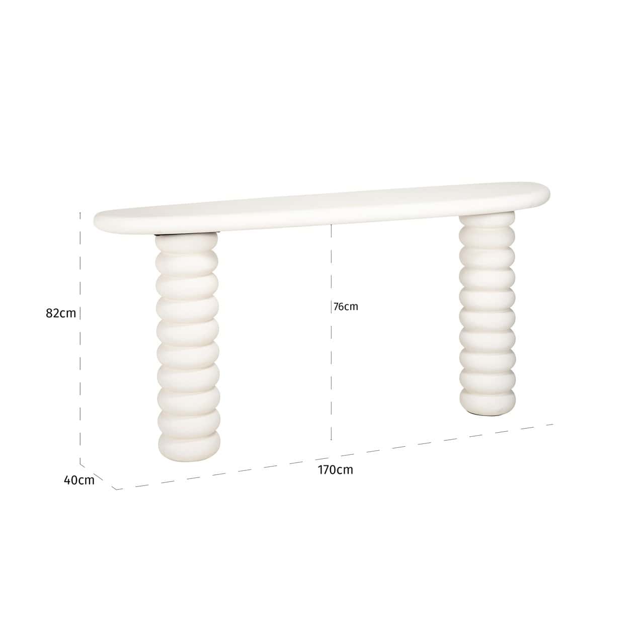 Konsole Bloomstone Richmond Interiors 170/82/40 cm balts