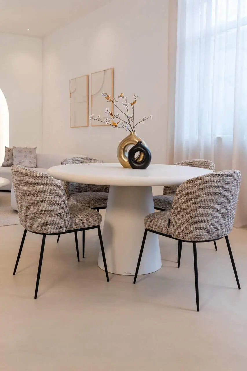 Vāze Richmond Interiors Felice 22/19/7 cm melns - N1 Home