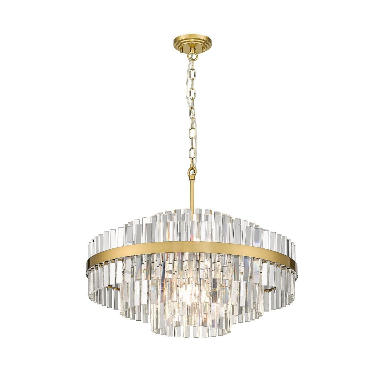 Piekaramā lampa Istanbul P0567-12A-2GAC 176/60/60 cm zelts