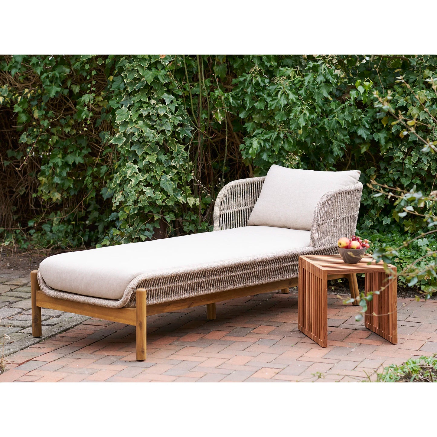 Sauļošanās krēsls Terroko 87/190/72 cm brūns/bēšs