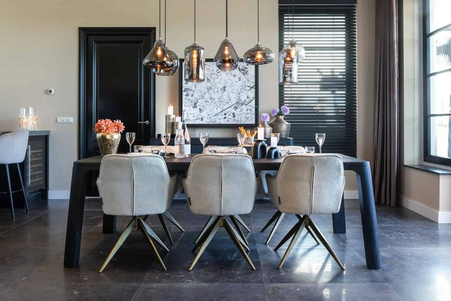 Krēsls Aline FR  Richmond Interiors 82/59/61 cm white chenille - N1 Home