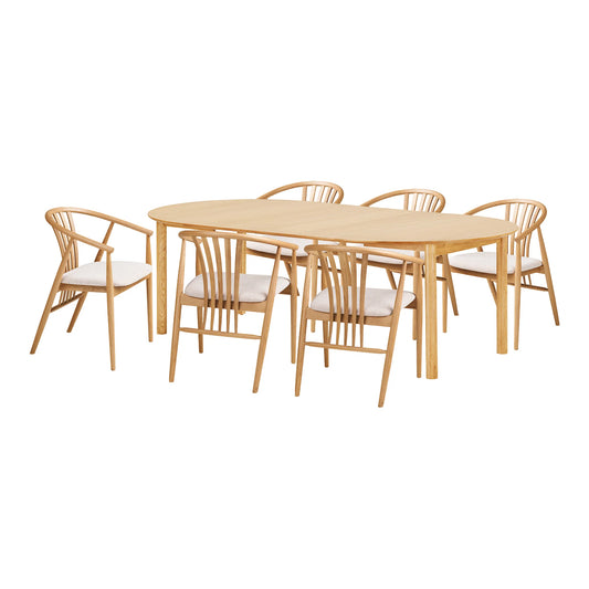 Ēdamgalda komplekts Bundar 120/120-170-220/75 cm ozols