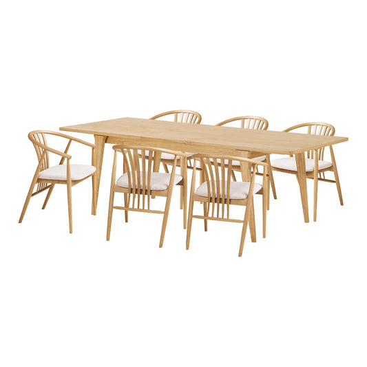 Ēdamgalda komplekts Darvas 90/180-230/75 cm ozols