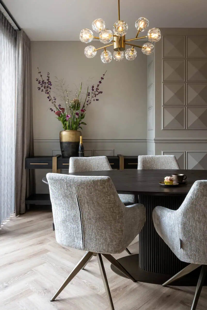 Galds Luxor brown oval Richmond Interiors 75/235/110 cm tumši brūns - N1 Home