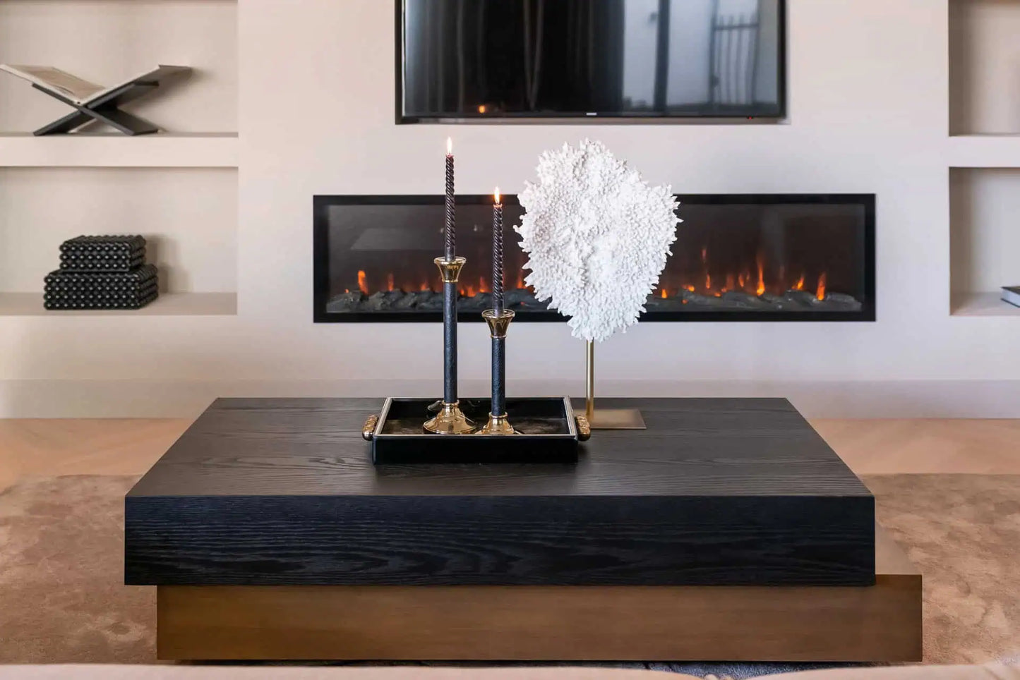 Kafijas galds Cambon dark coffee Richmond Interiors 35/140/65 cm brūns - N1 Home