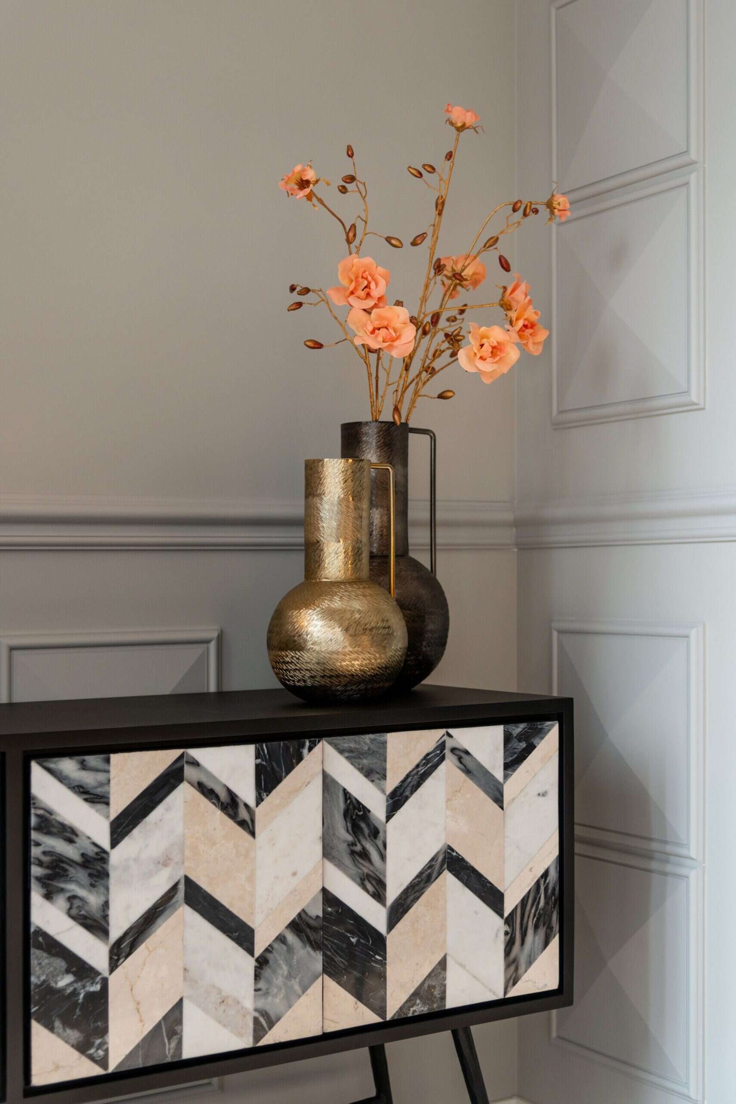 Vāze Leia S Richmond Interiors 18/18/31,5 cm zelts