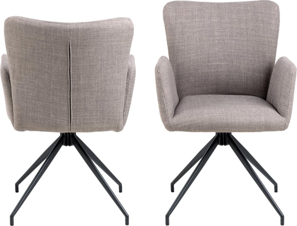 Krēsls Laus 57/61/86 cm gaiši pelēkbrūns - N1 Home